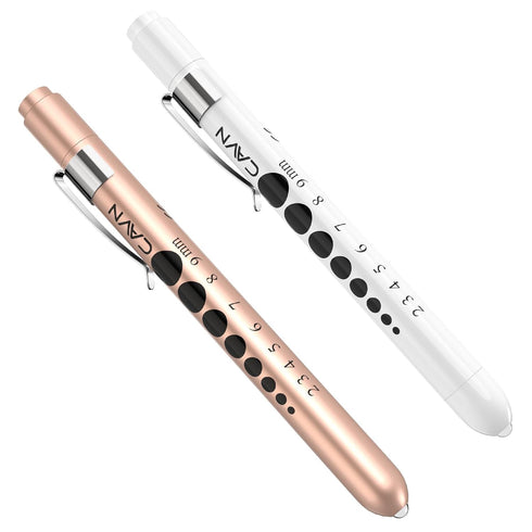 CAVN Pen Light with Pupil Gauge LED Penlight for Nurses Doctors, 2