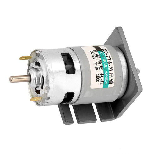 DC24V 12V 775 Motor, 50W High Power, Large Torque Double-Shaft Output, Electric Drill Chuck Motor