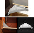 12PCS Cabinet Triangle Bracket, 90 Degree Corner Support Braces for Countertop, Plastic White Cabinet Brackets