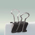 Rubex Large Black Binder Clips, Jumbo 1.6 Inch Paper Binder Clips, 24 Count Big Metal Paper Clamps for Office