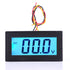 LCD DC Voltmeter,YB5135D Digital Three Wire Voltage Meter Monitor Voltmeter,LCD Display with Blue Backlight,ABS Waterproof Shell,High Measurement Accuracy (fully sealed DC0-500V)