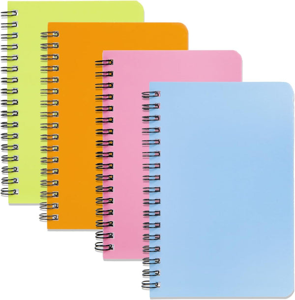 YiHenTiezz Spiral Notebook, 4Pack Pocket Notebook, 4.2"x 6.1" Small Notepad
