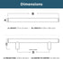 Franklin Brass Cabinet Pull, 10 Pack Stainless Steel, 3-3/4 in (96mm) Drawer Handle, P35304K-SS-B