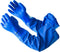 LANON 26" Elbow Length PVC Chemical Resistant Gloves, Heavy-Duty Rubber Gloves, XL