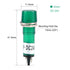 uxcell 10Pcs DC 24V Signal Indicator Dash Light, LED Bulbs XD10-3 Green, 10mm Panel Mount