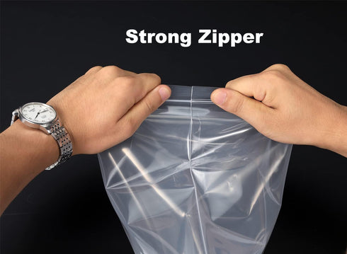 200 PCS 2" x 3" Thick 4 Mil Small Clear Zip Poly Lock Plastic Bags, Heavy-Duty Reclosable Zip Bags for Jewelry