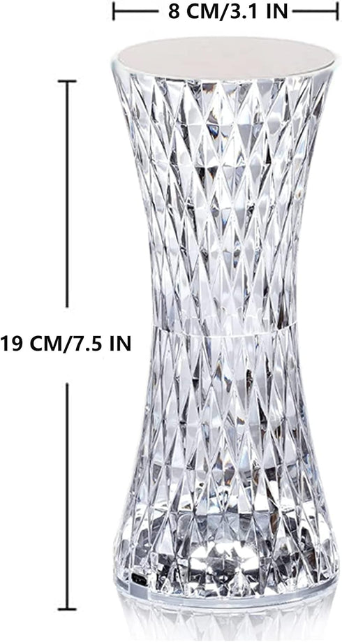 16 MIFXIN Crystal Table Lamp RGB Colors Changing Remote Control Diamond Crystal Lamp USB Charging Touch Light