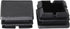 Murtenze 50Pack 1 Inch (25mm) Square Tube End Caps, Black Plastic Square Plugs Tubing Post End Caps for Tubing Chair