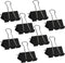 Medium Binder Clips 1.6 Inch (60 Pack), Black Large Paper Clamps for Office and Home Supplies