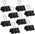 Medium Binder Clips 1.6 Inch (60 Pack), Black Large Paper Clamps for Office and Home Supplies