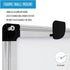 MasterVision Whiteboard Maya Magnetic Dry Erase Board, 18" x 24" with Tray and Aluminum Frame