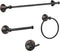 DEGULAS Bathroom Towel Bar Accessories SetOil Rubbed Bronze Bathroom Hardware Set, Includes 24In