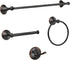 DEGULAS Bathroom Towel Bar Accessories SetOil Rubbed Bronze Bathroom Hardware Set, Includes 24In