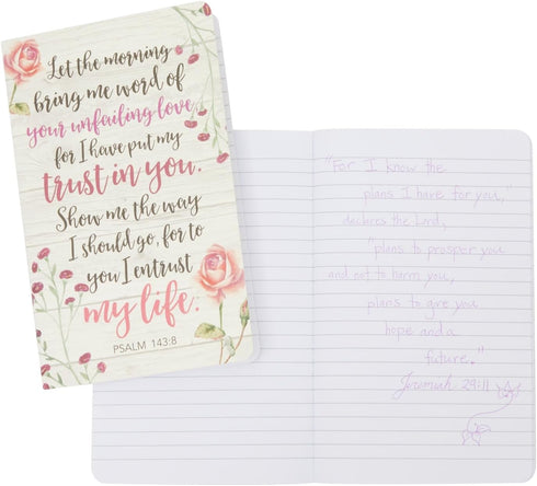 Faith Prayer Journal Notebooks for Women, 6 Pack, 5x8 In with Inspirational Quotes