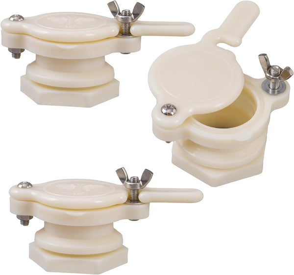 HunterBee 3/5/10 pcs Honey gate Valve for 5 Gallon Bucket bee hive gate