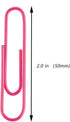 Jumbo Paper Clips, 2 Inch Large Paper Clip, 100 pcs Paperclips (Jumbo, Pink) by FUDAO FAMILY