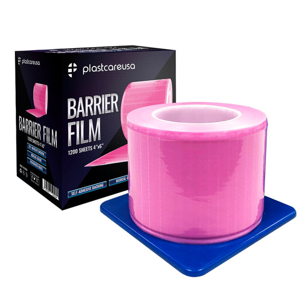 Pink Barrier Film Roll 4"x6" - Protective Dental Barrier Film for Dental,