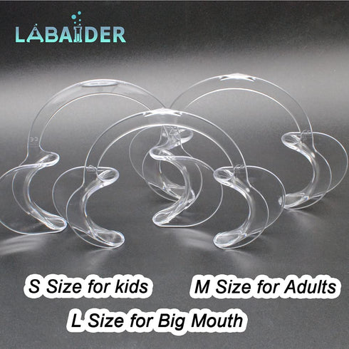 Dental Cheek Retractor, 9-Pack C-Shape Autoclavable Mouth Opener for Teeth Whitening, Party, Mouthguard Challenge Game