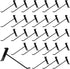 8 Inch Gridwall Hooks, Hanging Hooks for Retail, Home, and Workspace Organization (40 Pack, Black)