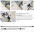 Miter Bar, Aluminium Alloy Slider Table Saw Miter Gauge Rod for Woodworking, 300mm / 11.81''