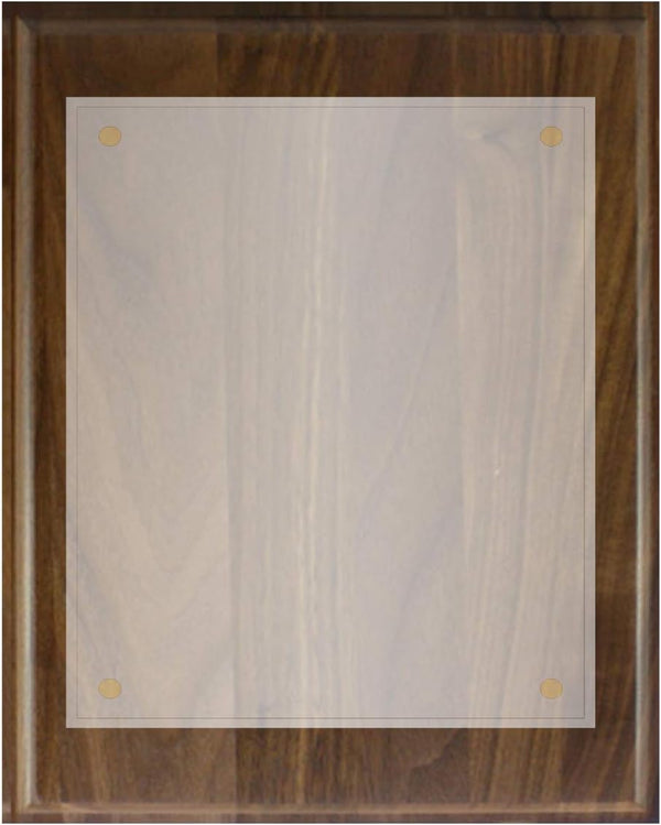 Wood Board Document Holder Plaques Kits 5"x7" Walnut Board with 3.5" x