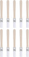 uxcell 10Pcs Small Paint Brush, 0.5" Width Natural Bristle with Wood Handle for Wall, Door, Cabinets, Furniture