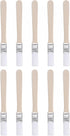 uxcell 10Pcs Small Paint Brush, 0.5" Width Natural Bristle with Wood Handle for Wall, Door, Cabinets, Furniture