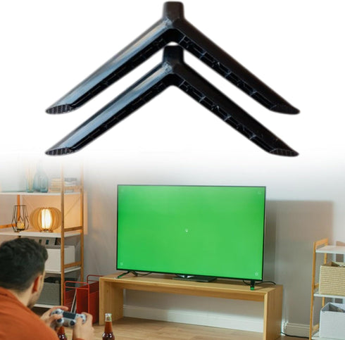 Moyeetings Set 2 Setup, 18.5cm of TV Stand Base Components for Television Holder Bracket with Simple Length