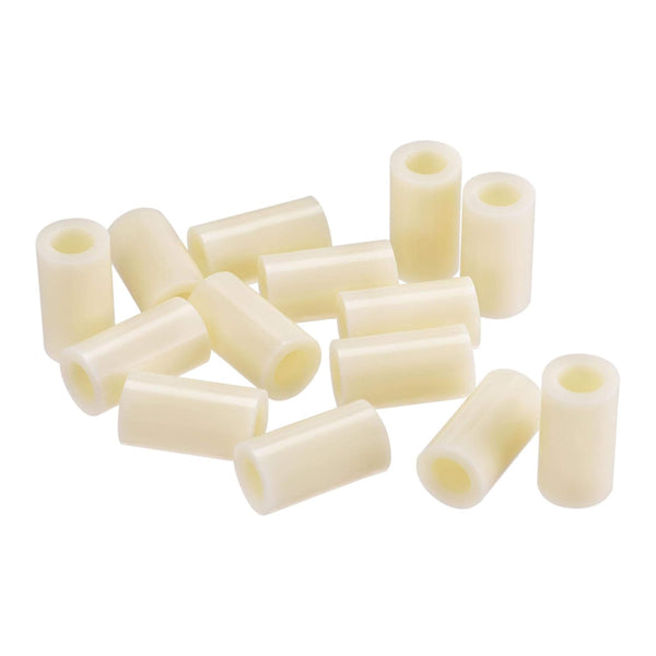 uxcell ABS Round Spacer Washer ID 8.2mm OD 14mm Length 25mm Plastic Standoff for 3D Printer, Beige