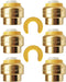 HQMPC 3/4" Push Fit PEX End Cap, Push-to-Connect Brass Plumbing Fittings, 6Pcs