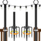 AILBTON 2 Pack 10Ft String Light Poles,Light Poles for Outside String Lights,Outdoor