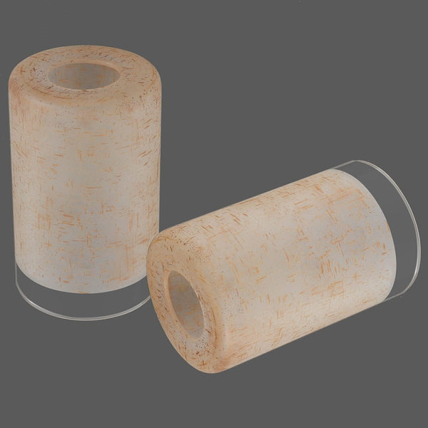 2 Pack Tawny Linen Frosted Glass Shade, Cylinder Light Fixture Replacement Globe