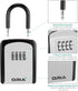 ORIA 4 Digit Combination Key Lock Box, Waterproof Key Safe for Indoor Outdoor, Holds 5 Keys, Silver