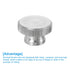 uxcell Knurled Thumb Nuts, 4Pcs M5 x D16mm Stainless Steel Round Knobs for 3D Printer Parts, Machine Tools