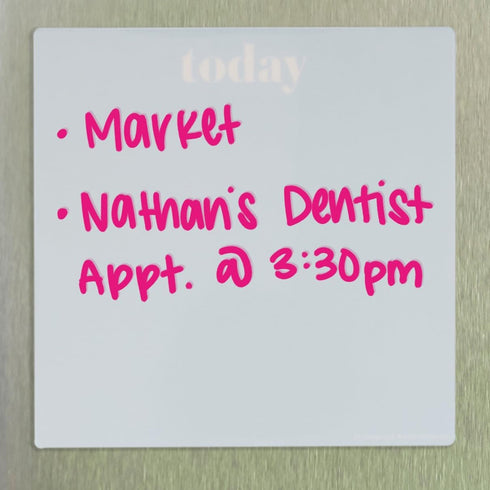 Erin Condren Reusable Sticky Notes 6-Pack - Stick and Re-Stick with Wet- or Dry-Erase Markers