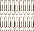 Rurili 50 Pieces Metal Paper Clips, 50 mm, Bronze for Office, School, and Personal Use