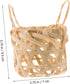 2pcs PRETYZOOM Rustic Bamboo Lampshades Woven Pendant Light Covers Lightweight and Household Lamp Shades for Table