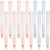 Cherry Multicolor Ballpoint Pens Set, 0.7mm Ball Point Pen with 4 Color Ink (Black, Blue, Red, Green) - 12pcs