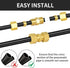 MuHize Brass Compression Tube Fitting, 5/8" OD Compression Union Connector for Industrial Use