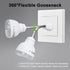 Smartlight,360 5W 2 Plug in Motion Sensor Night Light Indoor, PIR Infrared Motion-Activated LED Night Light for AC