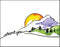 Thank You Cards - Set of 12 Mountain Sun Note Cards with Envelopes