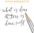Unibene Slim Metallic Retractable Ballpoint Pens, Carved Chrome & Gold, 6 Pack Black Ink, Nice Gift for Office Students