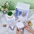 6Pcs Set Set 7.87x8.03 Inch UNICRAFTALE White Acrylic Riser Buffet Display Risers Square Cake Stand Nesting Dessert
