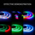 Strip9.8FT 144LEDs/M 5050 WS2812 IP65 DC5VNo Individually Addressable RGB LED SMD with IC Control Smart Flexible Dream