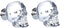 HDJNal 2pcs Crystal Glass Door Knobs, Skull Clear Glass Wardrobe Pull Knobs with