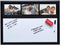 Ultimate Office Magnetic Whiteboard 24 x 18 Memo Board PLUS, 3 Photo Frames, Marker & Magnetic Eraser