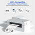 NefLaca 4" 6" 500 Printers(1 x Fanfold Direct Thermal Labels, Per Stack, White Perforated Shipping Labels Compatible