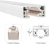 WAC Lighting H Track Left L Connector - White Finish
