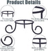 2Pcs FREEBLOSS Crystal Ball Display Stand Crystal Holder Sphere Holder Iron Egg Stands Holders for Stones Gemstone