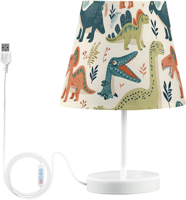 ALAZA Table Lamp Dinosaur Childish Animal Dino Bedside Lamp for Bedroom LED